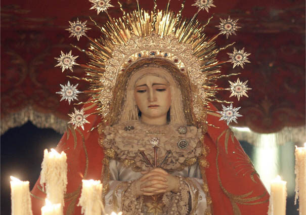 Cartel de la Cofradía de Nuestra Señora de los Dolores de Grana, para el Lunes Santo de la Semana Santa de Granada del año 2011
