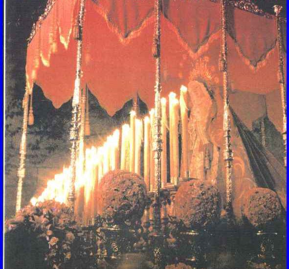 Cartel de la Cofradía de Nuestra Señora de los Dolores de Grana, para el Lunes Santo de la Semana Santa de Granada del año 2000