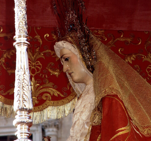Cartel de la Cofradía de Nuestra Señora de los Dolores de Grana, para el Lunes Santo de la Semana Santa de Granada del año 2005