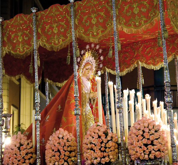 Cartel de la Cofradía de Nuestra Señora de los Dolores de Grana, para el Lunes Santo de la Semana Santa de Granada del año 2009